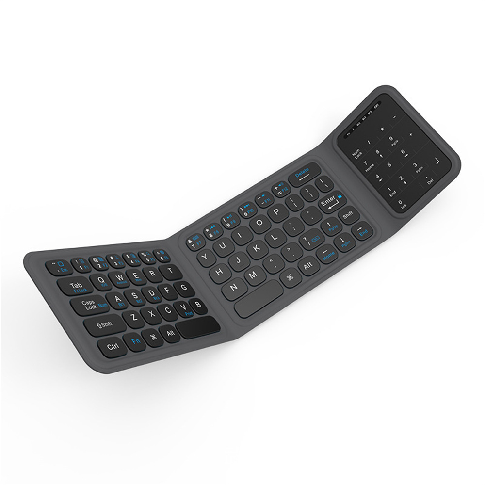 Wireless Keyboard Mini - BK19 Mini Bluetooth-Compatible Keyboard แป้นพิมพ์ Tri-Fold