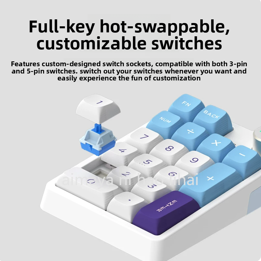 Wireless Keyboard Mini - คีย์บอร์ด Kzzi K20 Mini แบบสามโหมด บลูทูธไร้สาย