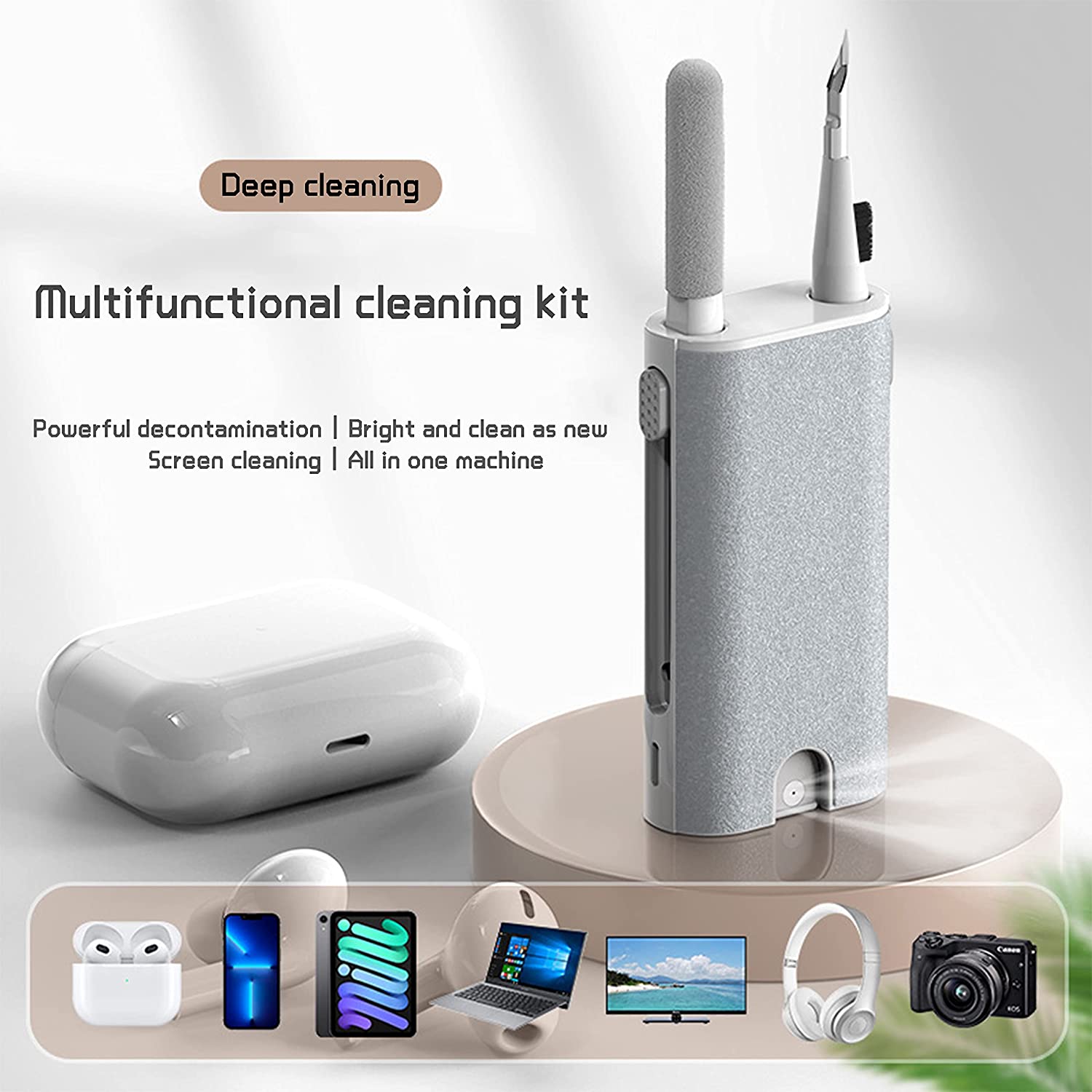 Portable Wifi Hotspot - 5 in 1 หูฟังชุดแปรงทําความสะอาดกล้องโทรศัพท์แท็บเล็ตแล็ปท็อปทีวีเครื่องมือทําความสะอาดหน้าจอชุดหูฟังทําความสะอาดปากกาสําหรับ Airpod Pro