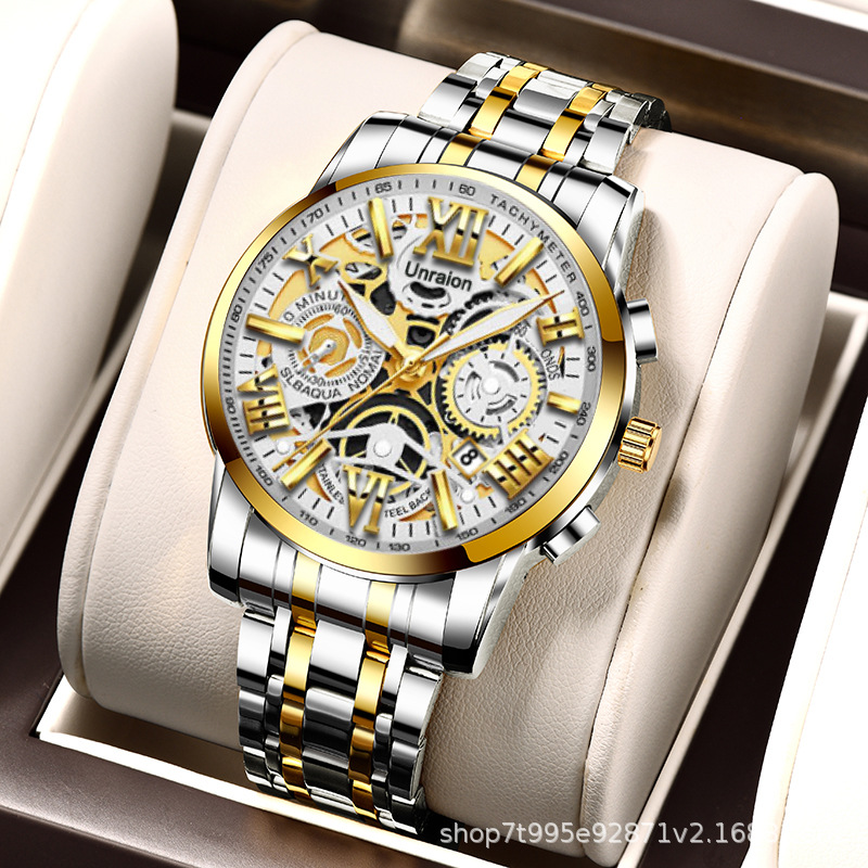 Electronics Gadgets For Men - นาฬิกาข้อมือผู้ชายแบบโปร่งใส กันน้ำ แฟชั่น ทันสมัย เรืองแสง พร้อมปฏิทิน
