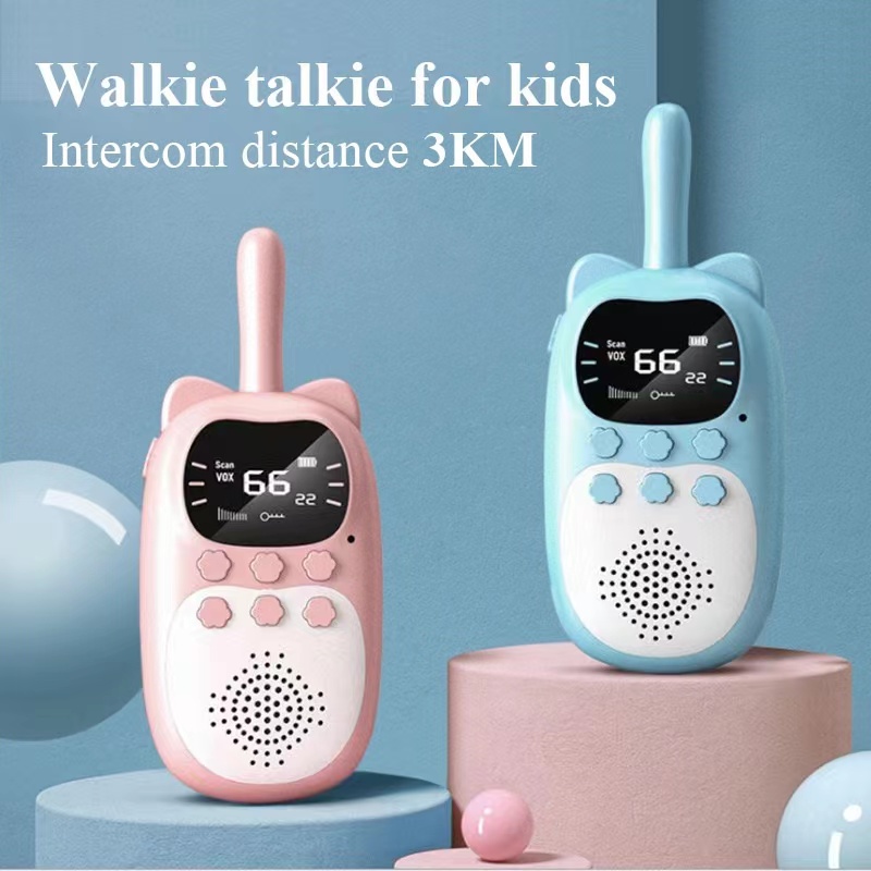 Electronics And Gadgets With I - เครื่องส่งรับวิทยุสำหรับเด็ก 2 ชิ้น ของเล่นอิเล็กทรอนิกส์ อุปกรณ์สายลับสำหรับเด็ก วิทยุโทรศัพท์สำหรับเด็ก