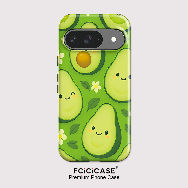 Google Pixel 9 Pro - เคสโทรศัพท์ Fcicicase ลายดอกอะโวคาโด สำหรับ Pixel 10