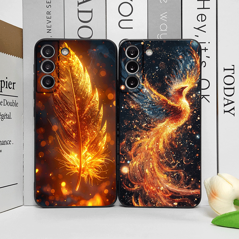 Google Pixel 9 Pro - เคสโทรศัพท์ลายขนนกฟีนิกซ์สุดหรู สำหรับ Google Pixel 10 9