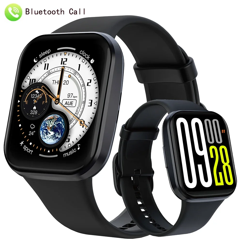 Electronics Gadgets For Home - สมาร์ทวอทช์อิเล็กทรอนิกส์สุดหรู นาฬิกาติดตามสุขภาพ รองรับการโทรผ่านบลูทูธ สมาร์ทแบนด์ ตรวจวัดอัตราการเต้นของหัวใจ นาฬิกาข้อมือสำหรับออกกำลังกาย