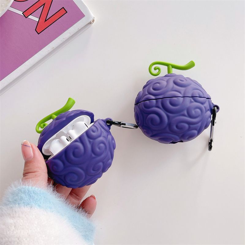 Portable Wifi Hotspot - เคสหูฟังบลูทูธของแอปเปิ้ลอะนิเมะวันพีซ นิก้า เดวิลฟรุ๊ต แอร์พอด 1/2 เจเนอเรชั่นเคสป้องกันรุ่นโปร