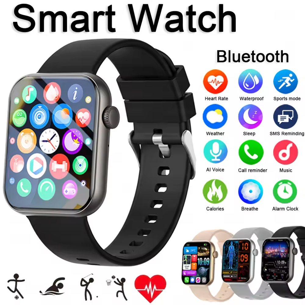 Electronics Gadgets For Home - สมาร์ทวอทช์ผู้ชายรุ่นดั้งเดิม นาฬิกาติดตามสุขภาพ รองรับการโทรผ่านบลูทูธ นาฬิกาออกกำลังกายไร้สาย สำหรับสุภาพสตรี ผู้หญิง