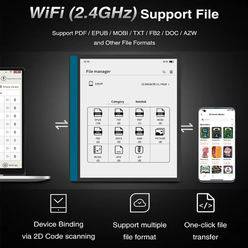 E-Ink Tablet Reader - แท็บเล็ต E-Ink ขนาด 10.3 นิ้ว พร้อมหน้าจอแสดงผลแบบกระดาษ