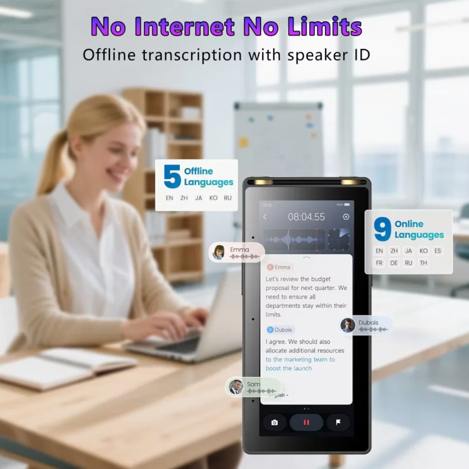 Voice Recorder Pen - ปากกาบันทึกเสียง iFlytek AI Recorder S6 บันทึกเสียงได้ไกล