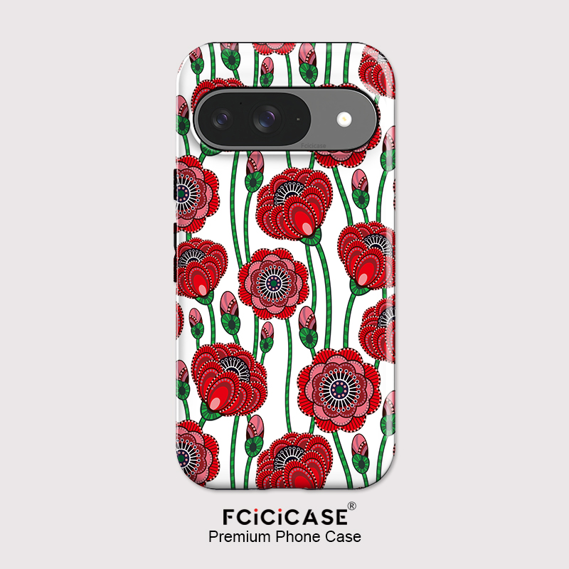 Google Pixel 9 Pro - เคสโทรศัพท์อะคริลิคแบบด้าน Fcicicase สำหรับ Google Pixel 9