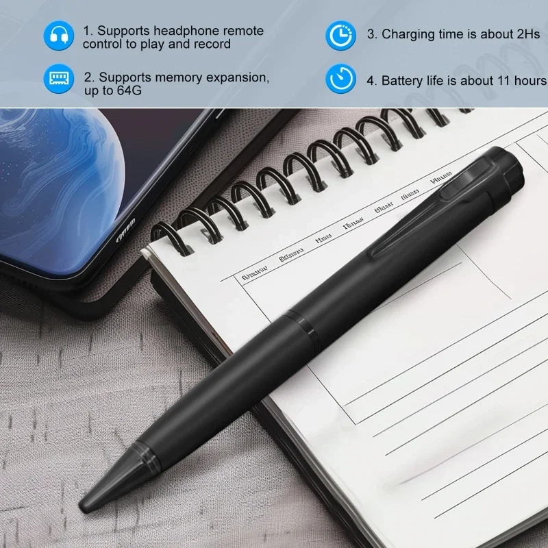 ปากกาเปิดใช้งานดิจิตอลเครื่องบ - Voice Recorder Pen บทวิจารณ์และราคา