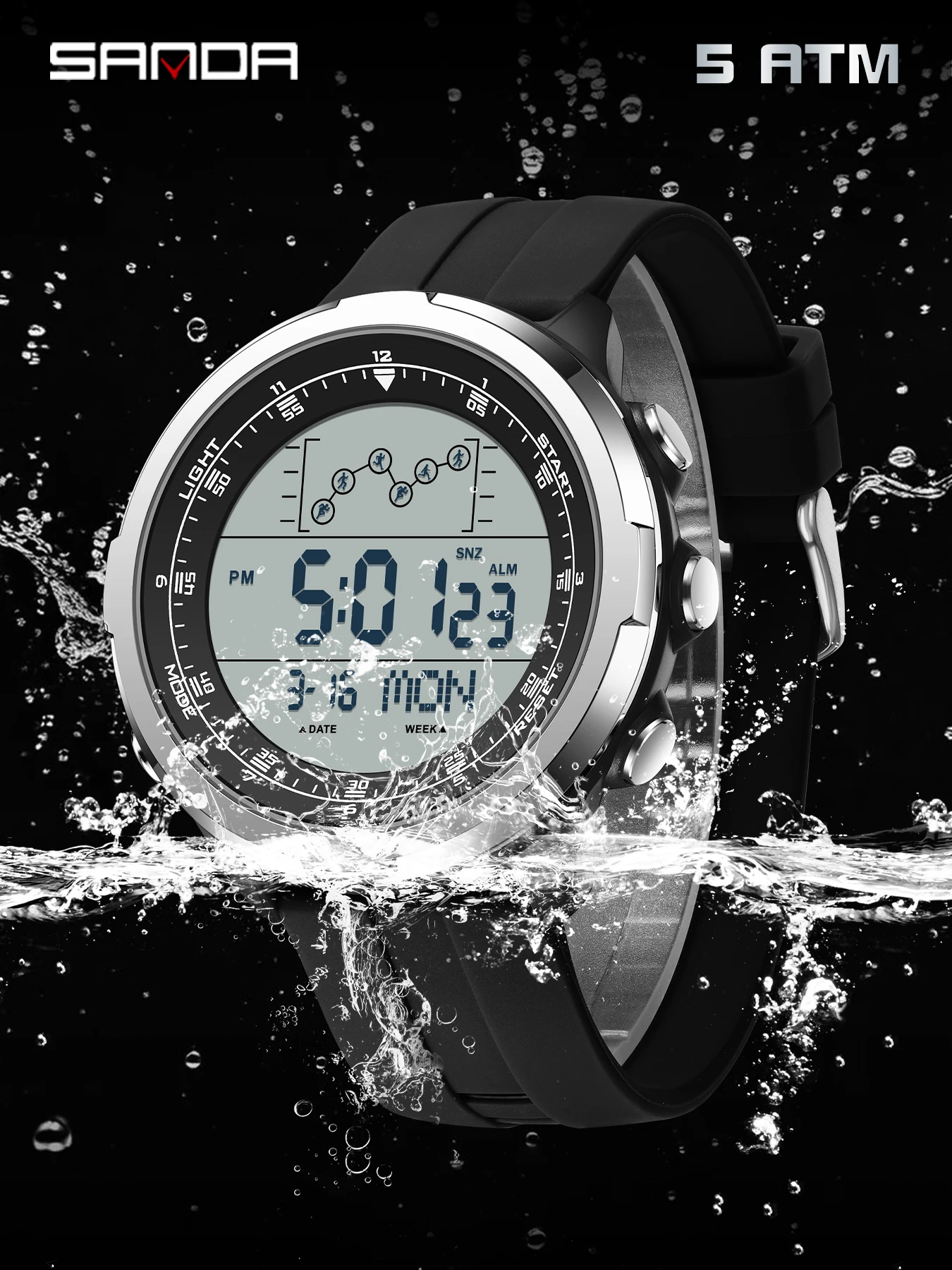นาฬิกาดิจิตอล SANDA สำหรับผู้ช - Electronics Gadgets For Men บทวิจารณ์และราคา