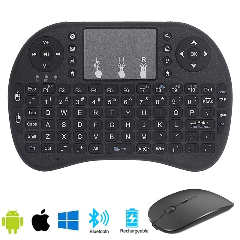 มินิอิงลิชบลูทูธคีย์บอร์ดแบบพก - Wireless Keyboard Mini บทวิจารณ์และราคา