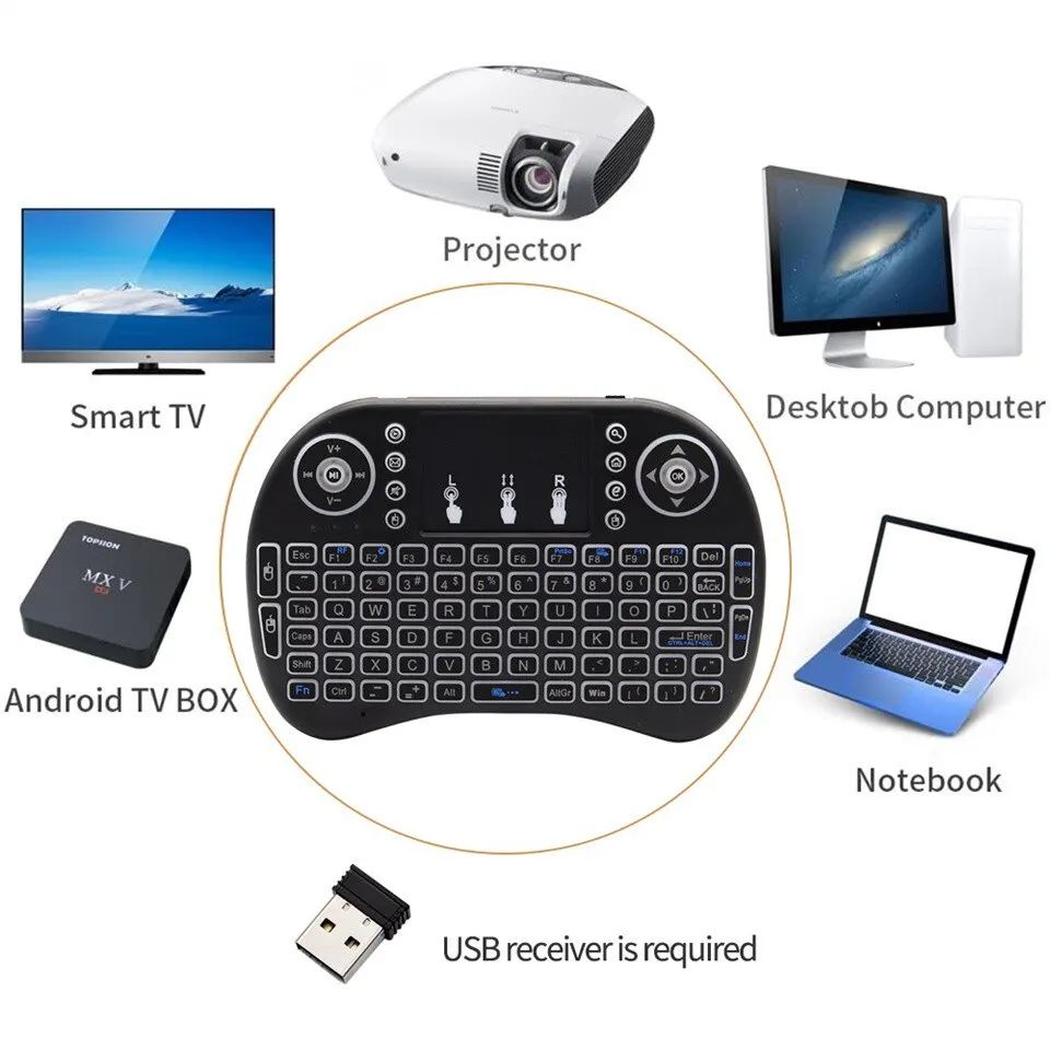 มินิอิงลิชบลูทูธคีย์บอร์ดแบบพก - Wireless Keyboard Mini บทวิจารณ์และราคา