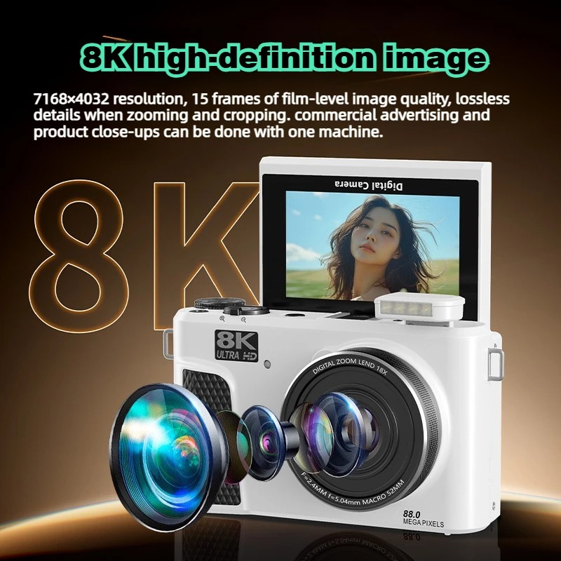 กล้องดิจิตอล WD300 8K 88MP กล้ - Electronics Gadgets For Home บทวิจารณ์และราคา