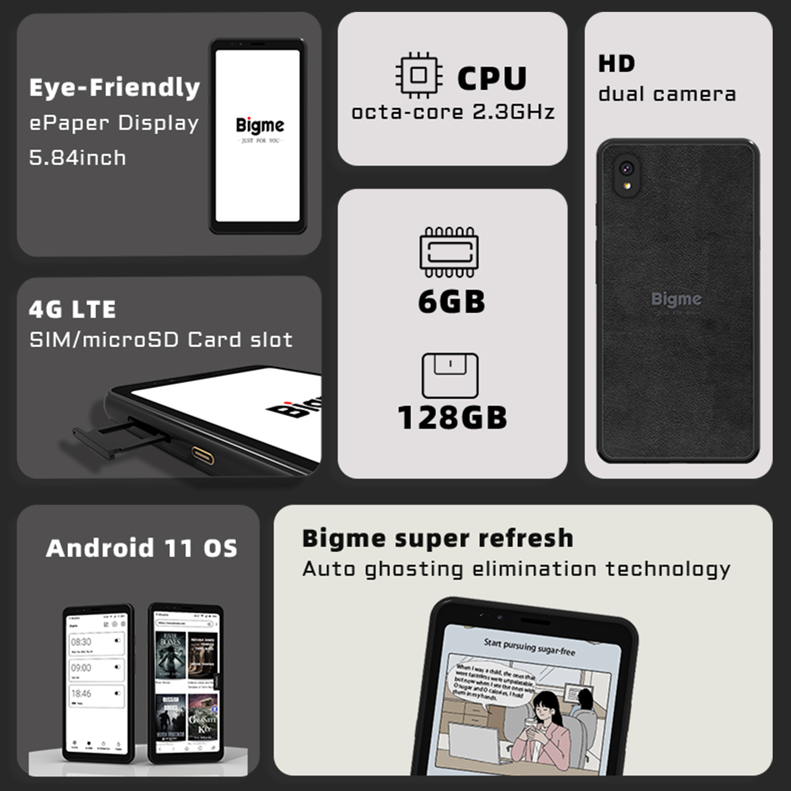 BIGME Hibreak เครื่องอ่านอีบุ๊ - E-Ink Tablet Reader บทวิจารณ์และราคา