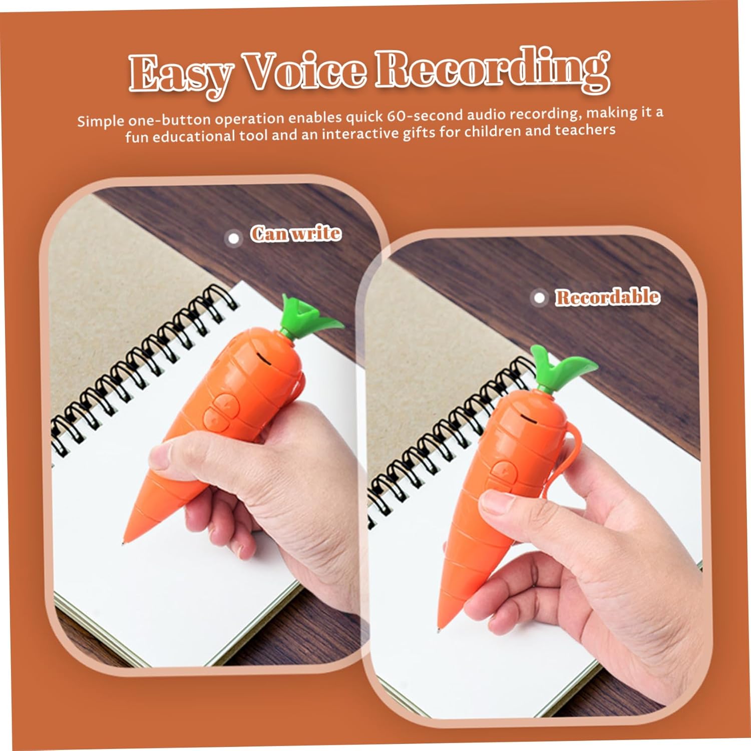 เครื่องบันทึกเสียงรูปแครอท ของ - Voice Recorder Pen บทวิจารณ์และราคา