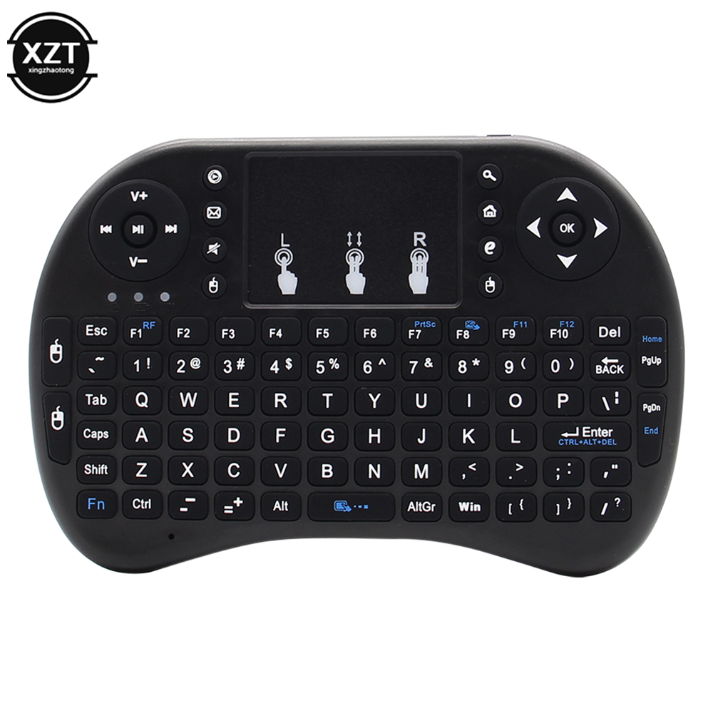 Backlit เมาส์ภาษาอังกฤษภาษารัส - Wireless Keyboard Mini บทวิจารณ์และราคา