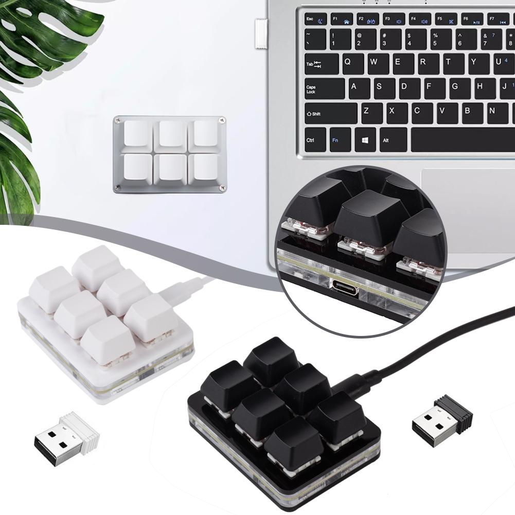 คีย์บอร์ดขนาดเล็ก 6 ปุ่ม บลูทู - Wireless Keyboard Mini บทวิจารณ์และราคา