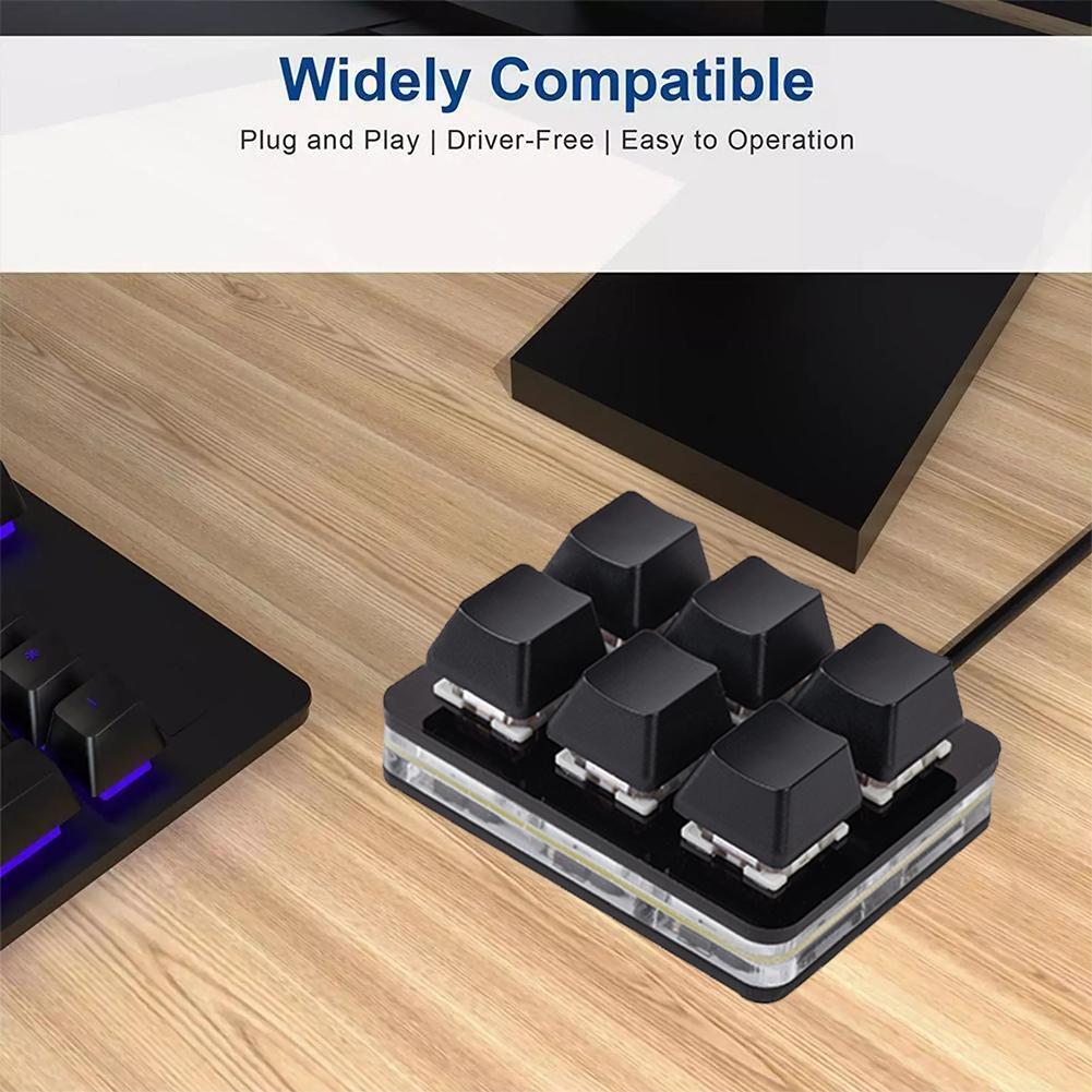 คีย์บอร์ดขนาดเล็ก 6 ปุ่ม บลูทู - Wireless Keyboard Mini บทวิจารณ์และราคา