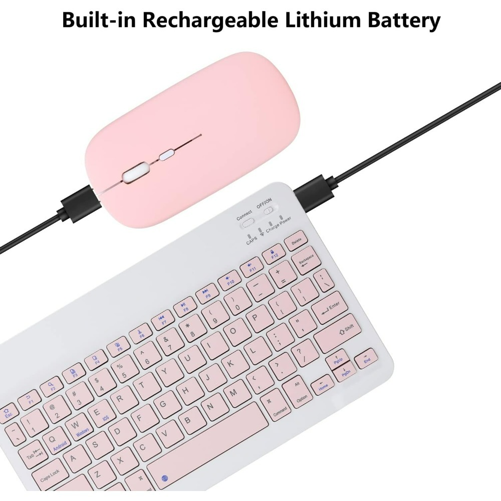 10 นิ้วคีย์บอร์ดไร้สายบลูทูธมิ - Wireless Keyboard Mini บทวิจารณ์และราคา