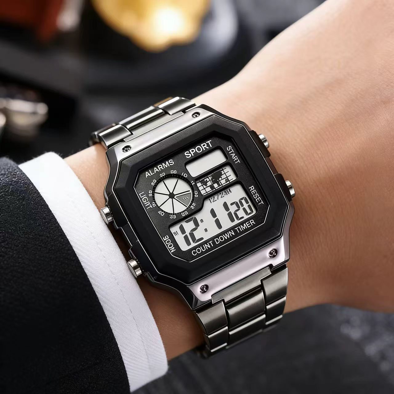 ผู้ชายนาฬิกาทหารหรูหรากีฬานาฬิ - Electronics Gadgets For Men บทวิจารณ์และราคา