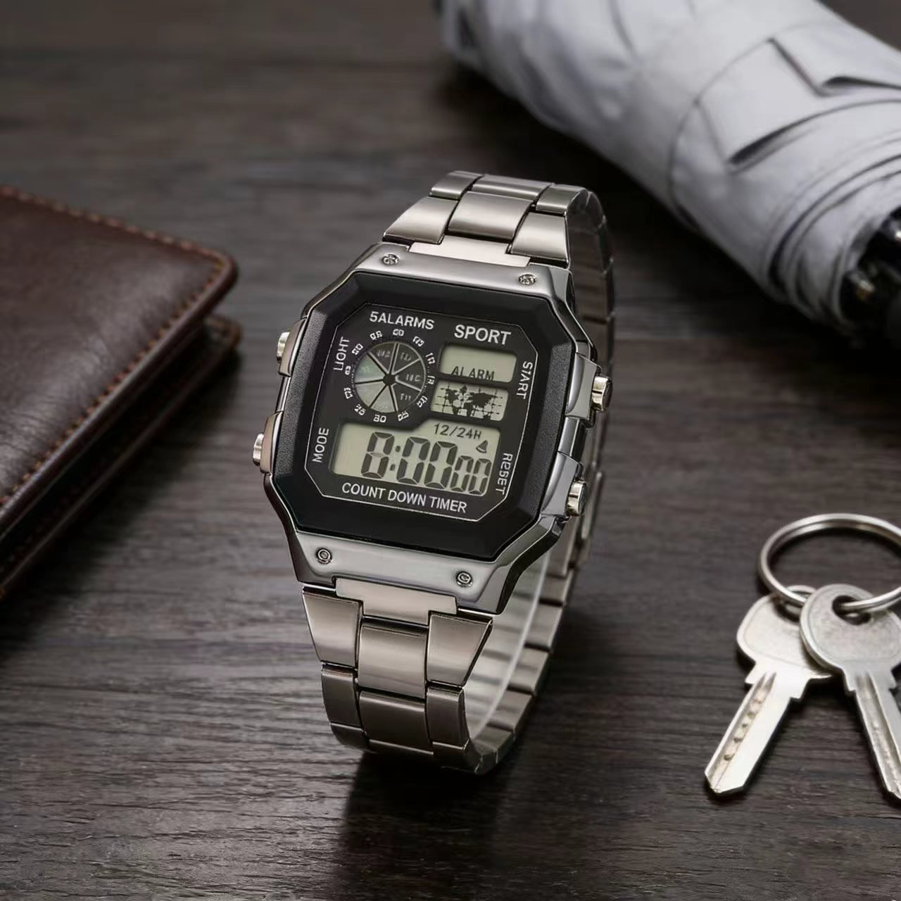 ผู้ชายนาฬิกาทหารหรูหรากีฬานาฬิ - Electronics Gadgets For Men บทวิจารณ์และราคา