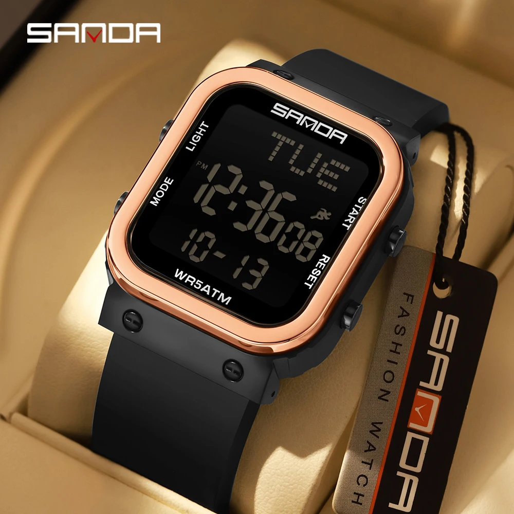 นาฬิกาดิจิตอล SANDA สำหรับผู้ช - Electronics Gadgets For Men บทวิจารณ์และราคา