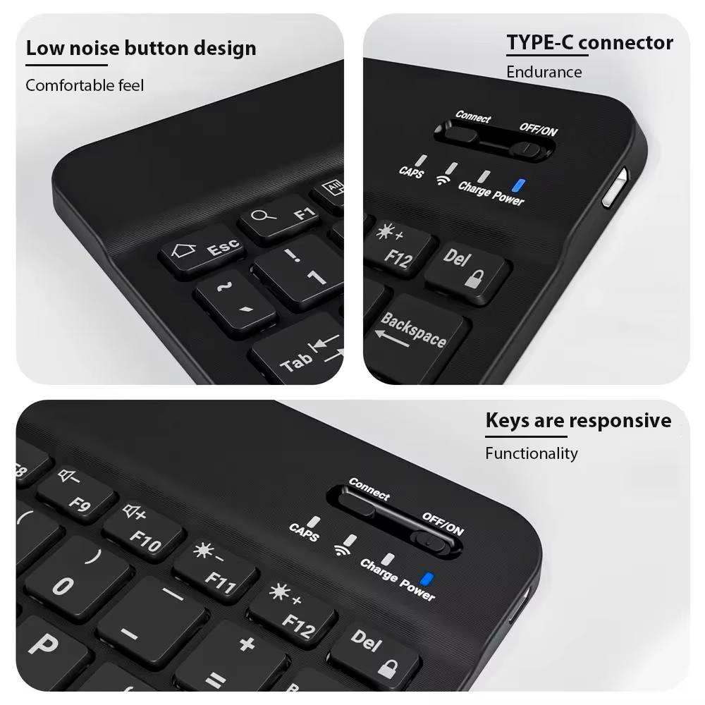 คีย์บอร์ดไร้สายบลูทูธ คีย์บอร์ - Wireless Keyboard Mini บทวิจารณ์และราคา