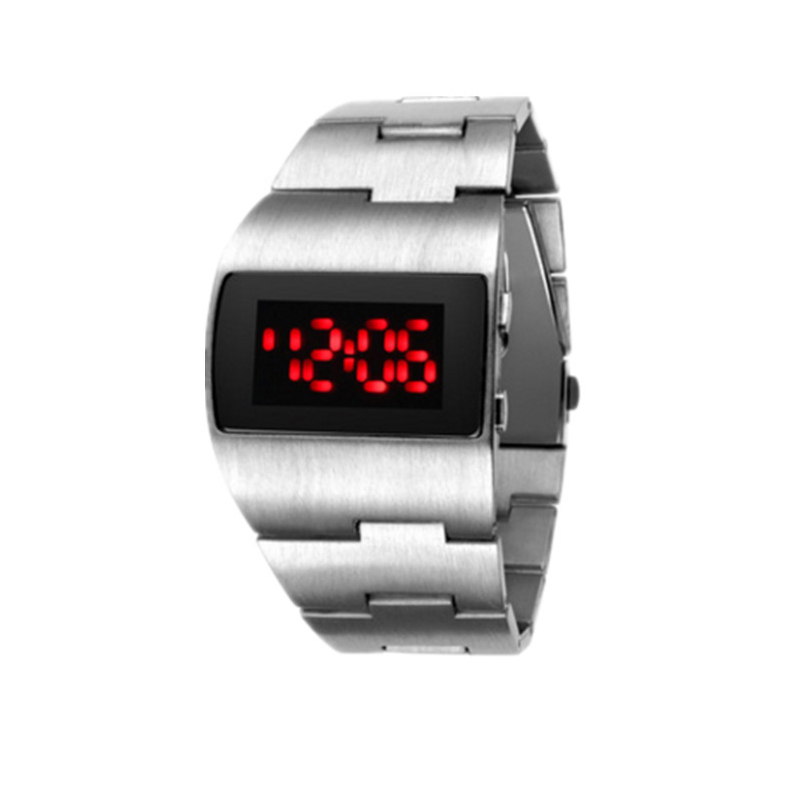 Digital Mens นาฬิกาสีดําสร้อยข - Electronics Gadgets For Men บทวิจารณ์และราคา