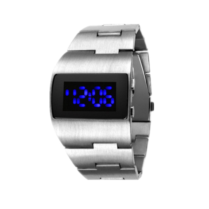 Digital Mens นาฬิกาสีดําสร้อยข - Electronics Gadgets For Men บทวิจารณ์และราคา