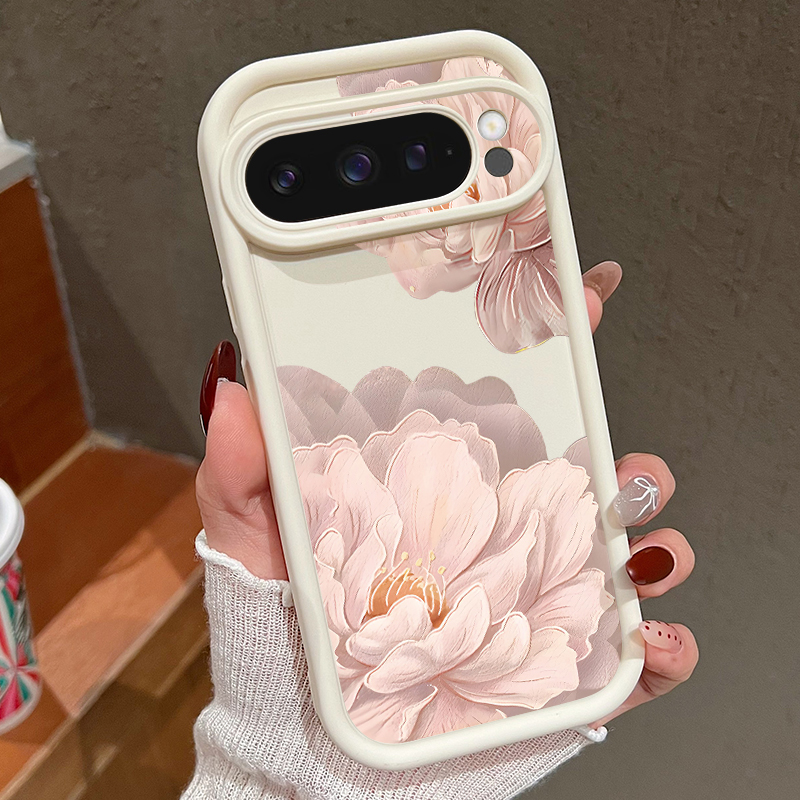 ดอกไม้สีชมพูลวดลายเคสโทรศัพท์  - Google Pixel 9 Pro บทวิจารณ์และราคา