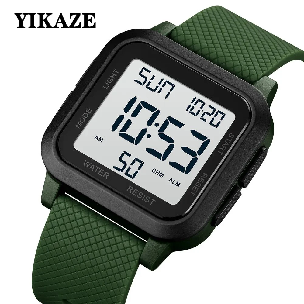 YIKAZE ผู้ชายกีฬานาฬิกากันน้ํา - Electronics Gadgets For Men บทวิจารณ์และราคา