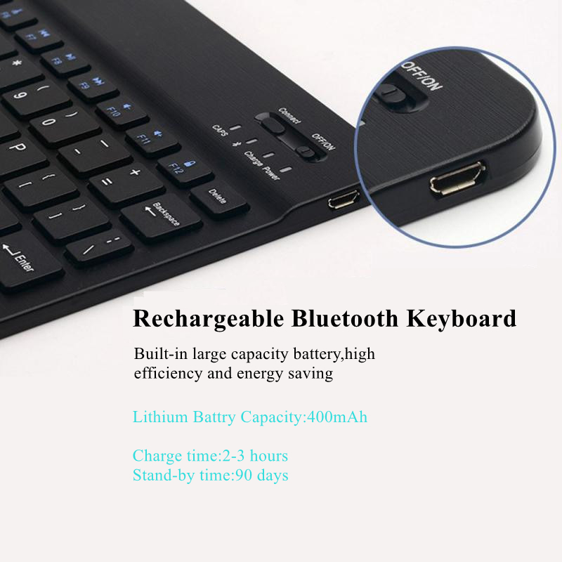 คีย์บอร์ดบลูทูธ RGB 7สีคีย์บอร - Wireless Keyboard Mini บทวิจารณ์และราคา