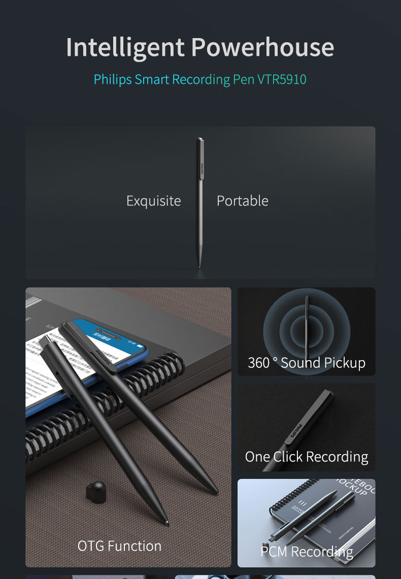 ปากกาบันทึกเสียง Philips AI Sm - Voice Recorder Pen บทวิจารณ์และราคา